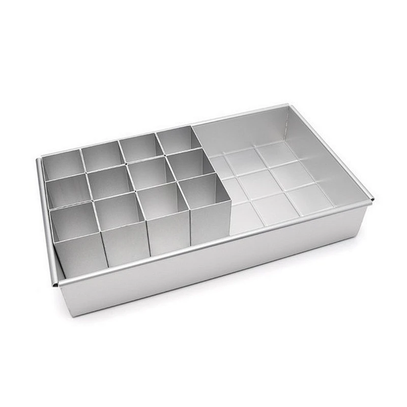 Aluminum Alloy Square Cake Pan with Chiffon Cake Mould