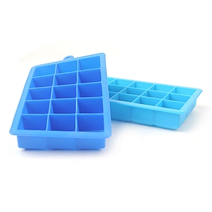 silicone ice ball maker mold set 6-sphere ice ball and 15-square ice tray