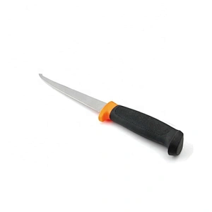 Professional Fish Fillet Knife Stainless Steel Blade Soft Touch Handle with PU sheath for Outdoor