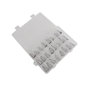 Seamless 304 Stainless Steel Cake Icing Nozzle Piping Tip with box