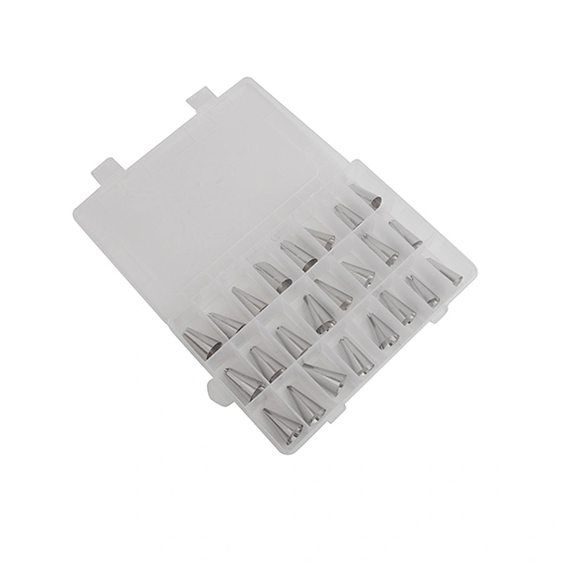 Seamless 304 Stainless Steel Cake Icing Nozzle Piping Tip with box