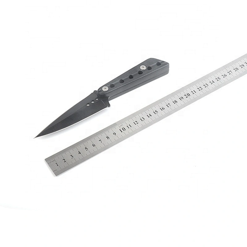 All Black Coating 3Cr13 Full Tang Survival Hunting  Knife with ABS Handle