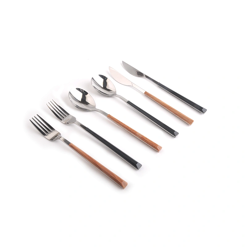 extra thick solid 18/8 stainless steel flatware set silverware dinner utensils cutlery set for restaurant home