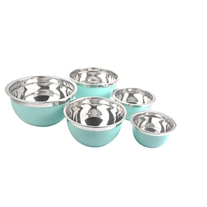 Stainless Steel Mixing Bowls Multi Color For Elegant Look Salad Bowl Painting Bowl
