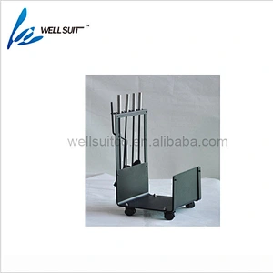 Wrought Iron Indoor Outdoor Backyard Wood Logs Fireplace Accessories Firewood Rack Holder With 4 Tool and Wheels