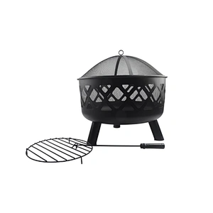 Outdoor fire pit Decorative iron brazier for barbecue