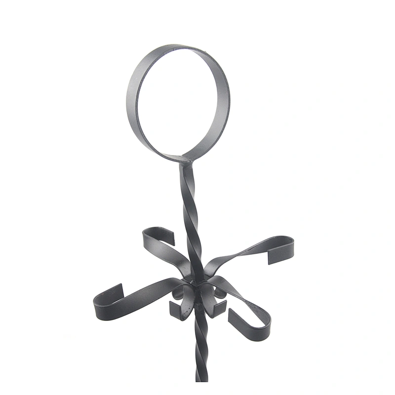 Black coating Luxury Wrought Iron fireplace accessories 5pcs Set