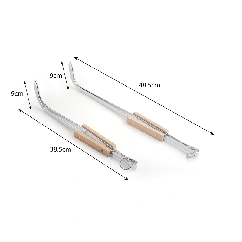Premium One-Piece  Stainless Steel Multipurpose Gripper Bread Pizza Clip/Steak Clamps/Barbecue Tongs
