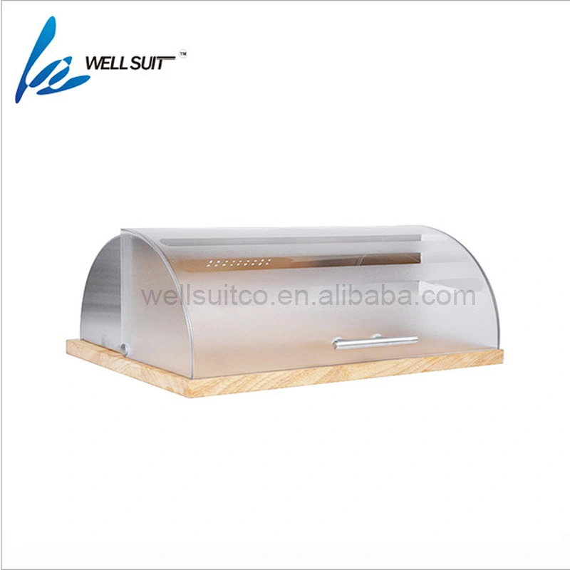 High quality cube stainless steel bread box metal bread box