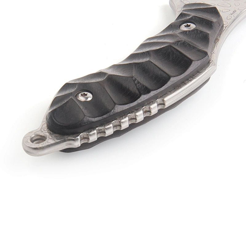 Hot sale small custom titanium folding knife with rainbow coating