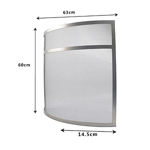 Black metal Iron Fireplace Screen Guard Fence Accessories Steel Spark Guard Mesh Cover