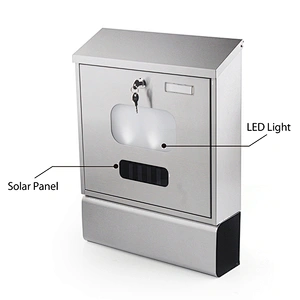 High Quality solar Mailbox Postbox Residential Mailbox