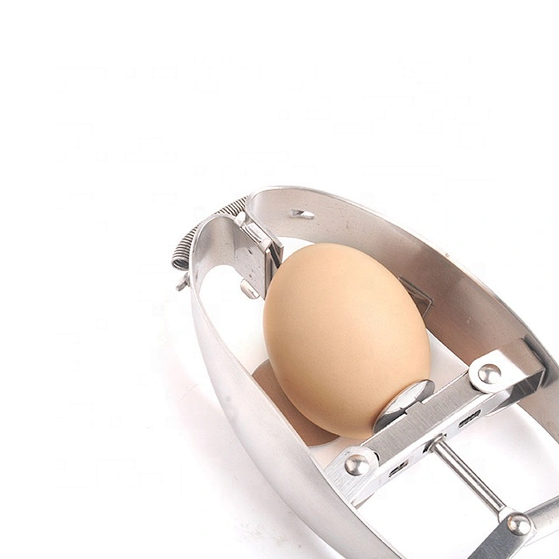 Amazon new type stainless steel kitchen gadgets egg tools egg opener eggshell cutter cracker
