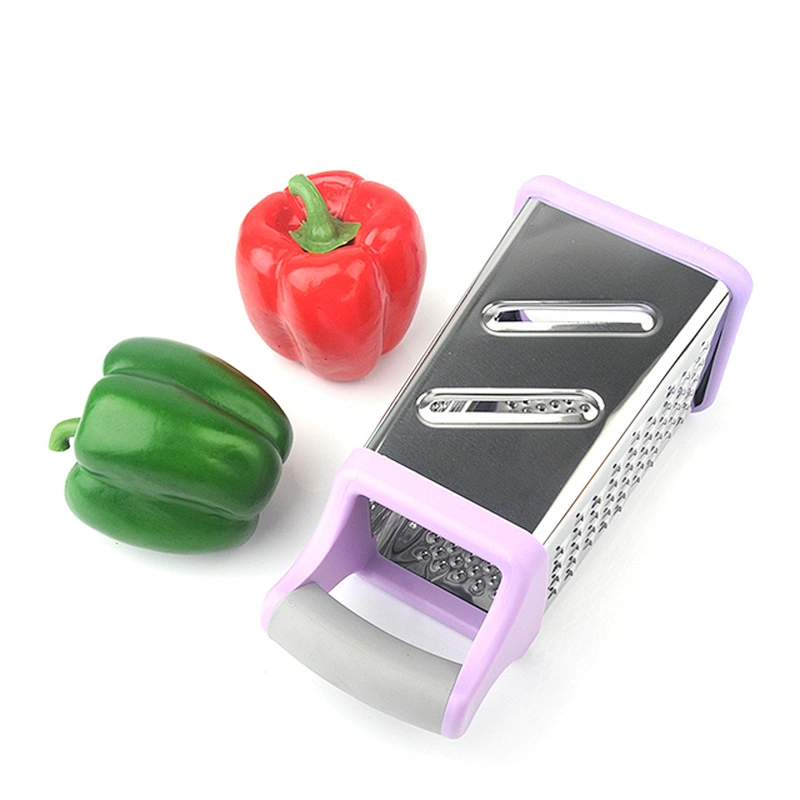 Chinese 4 sides cheese food  grater  stainless steel grater with handle