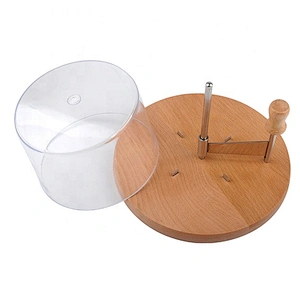Best kitchen wood cutting board wire stainless steel cheese slicer with lid