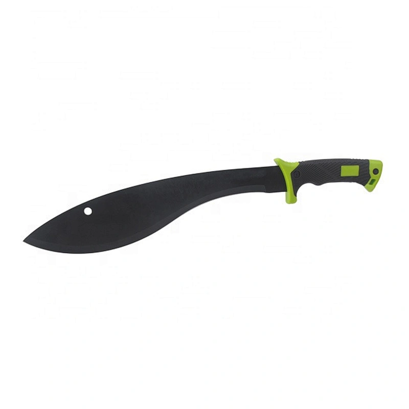 Soft touch handle stainless steel outdoor survival matchet with carry sheath