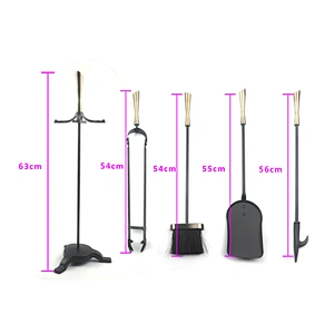 House garden 4pcs metal fireplace Tool set