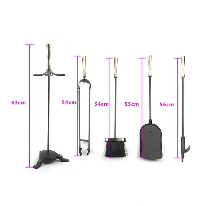 House garden 4pcs metal fireplace Tool set