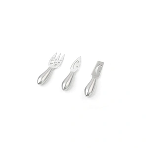 New Stylish wholesale soft types 3pcs stainless steel blade cheese knife set