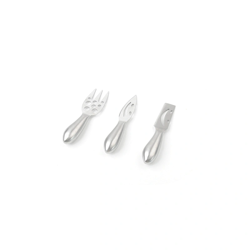 New Stylish wholesale soft types 3pcs stainless steel blade cheese knife set