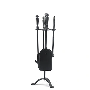 Senior design  outdoor garden  black  fire place fireplace accessories metal  tool set