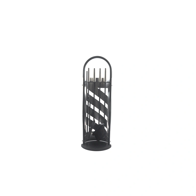 Outdoor garden Wrought  black  Iron fireplace accessories Set