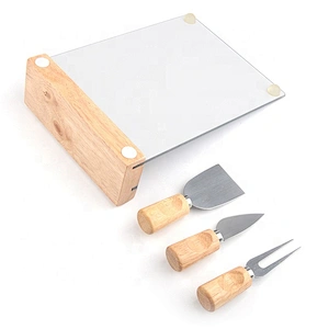 High quality magnetic cheese board and knife set