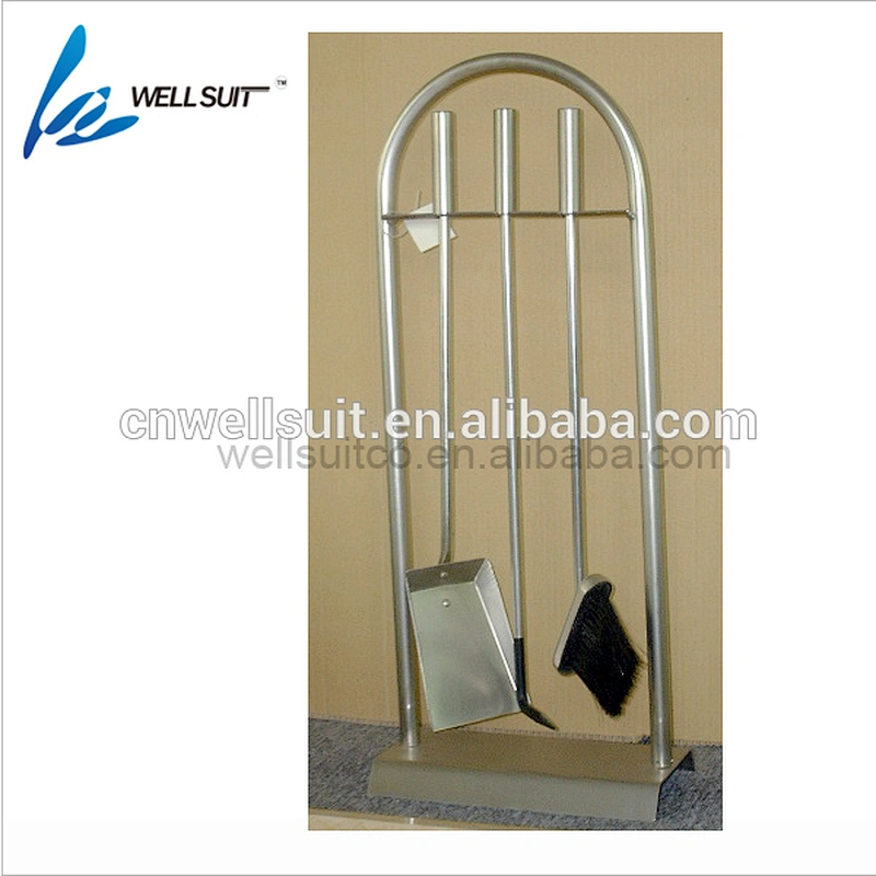 High Quality Rustic stainless steel iron Fireplace Tool set