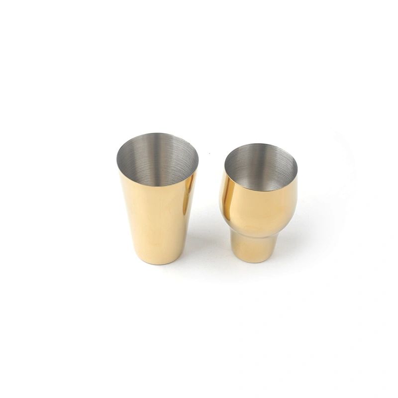 Professional stainless steel wine cocktail shaker rose gold plated