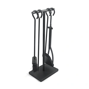 Durable fireplace  accessories wholesale color coating  fireplace tools 4pcs set for outdoor