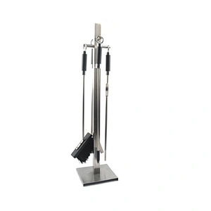 4pcs  outdoor metal fireplace tool set with stainless steel handle