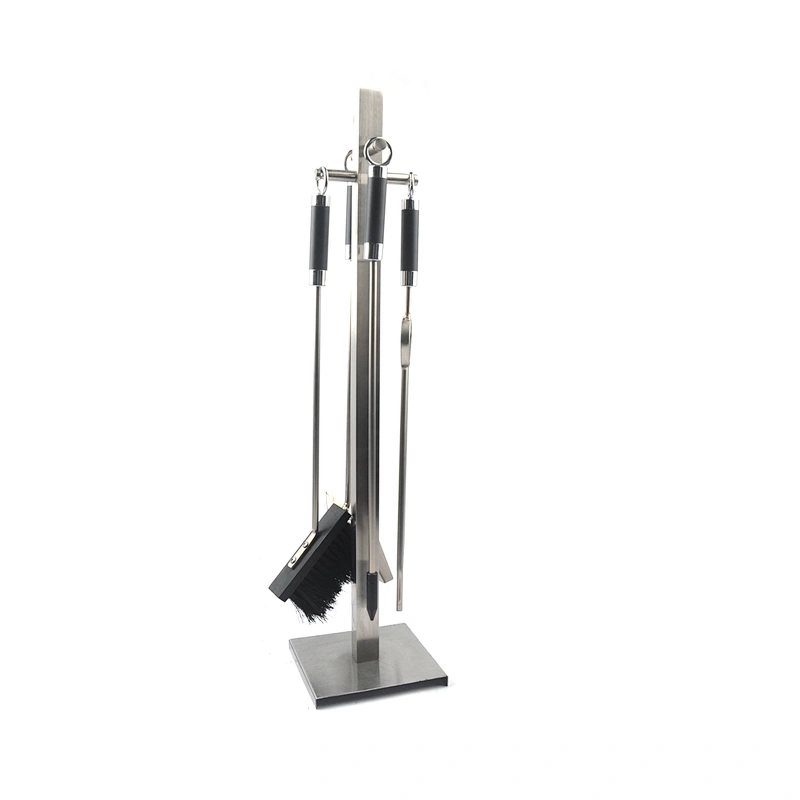 4pcs  outdoor metal fireplace tool set with stainless steel handle