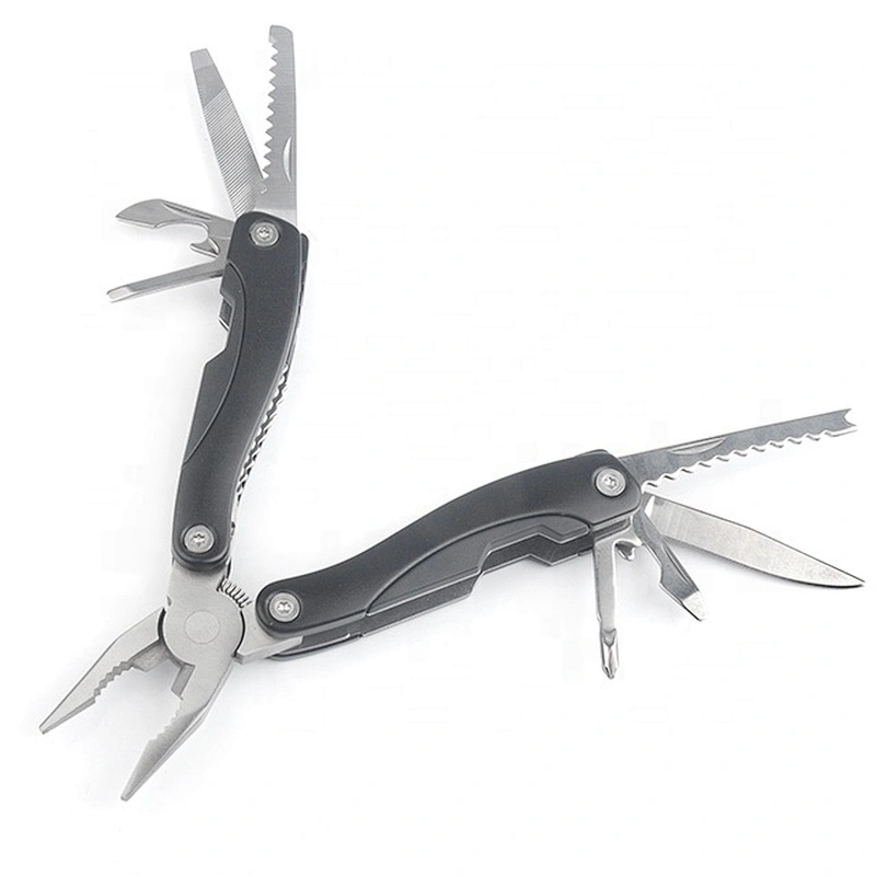 9 In 1 Black Color Outdoor Multi functions Stainless Steel Plier with Aluminium Handle