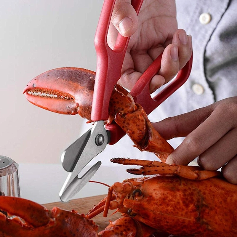 Amazon Supplier removable blade Lobster Crab Seafood Scissors For Fish Crab Lobster