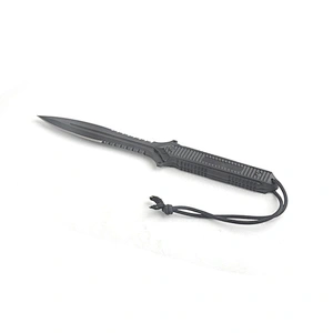 High quality Stainless steel outdoor forest camping survival knife with string