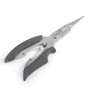 Stainless Steel Fishing Cutter Multifunction Tool Curved Fishing Plier with ABS handle