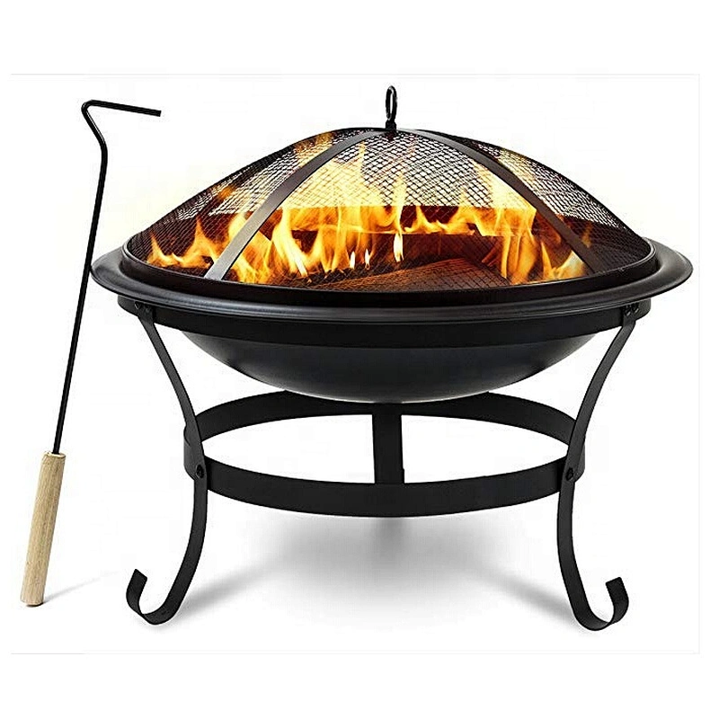 table top wood burning  shape round cast iron fire pit for outdoor