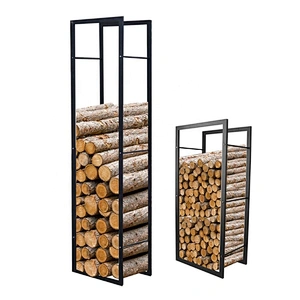 Hot selling metal with black powder coating Large size log holder