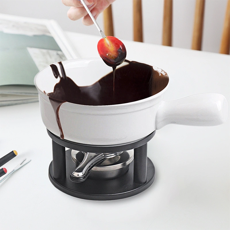 Ceramic Cheese Butter Cream Warmer Heater Tools Hot Selling Cooking Pot Fondue pot
