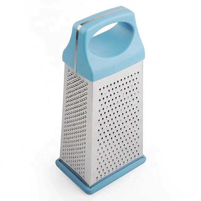 kitchen stainless steel multi function tabletop hand cutter fruit vegetable cheese 4 sides manual box grater