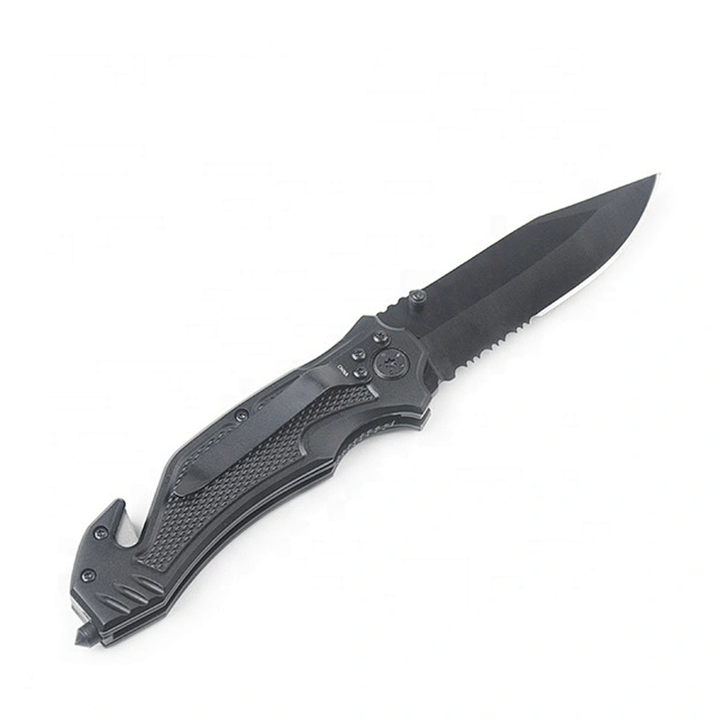 Multifunctional folding utility knife pocket with black coating