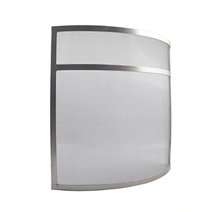 Black metal Iron Fireplace Screen Guard Fence Accessories Steel Spark Guard Mesh Cover
