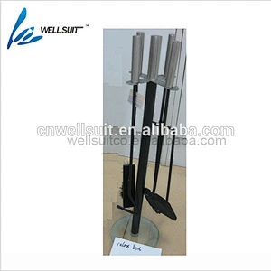 High Quality Rustic stainless steel iron Fireplace Tool set