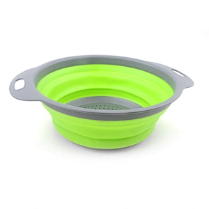 Food grade collapsible BPA free  fruit vegetables washing basket strainer/colander For Home and Kitchen accessories