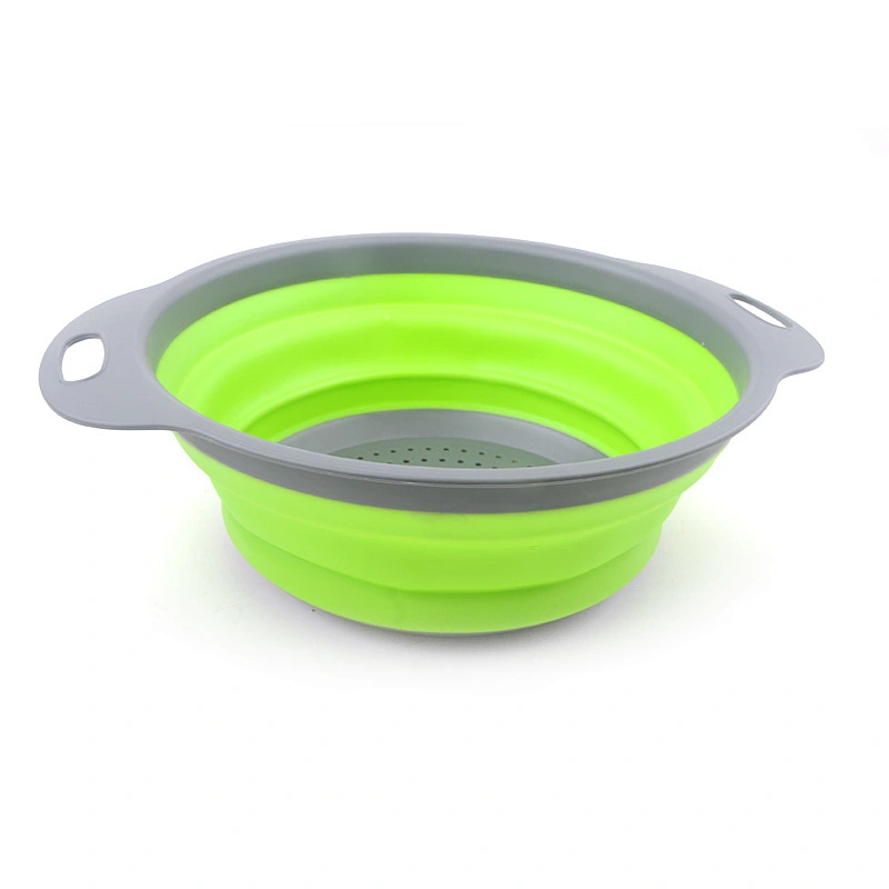 Food grade collapsible BPA free  fruit vegetables washing basket strainer/colander For Home and Kitchen accessories