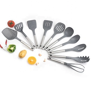 Food grade High Temperature Resistant 10pcs Silicone NonStick Cookware set for kitchenware set