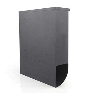 popular  apartment german black  iron with powder coating outdoor smart parcel mailbox