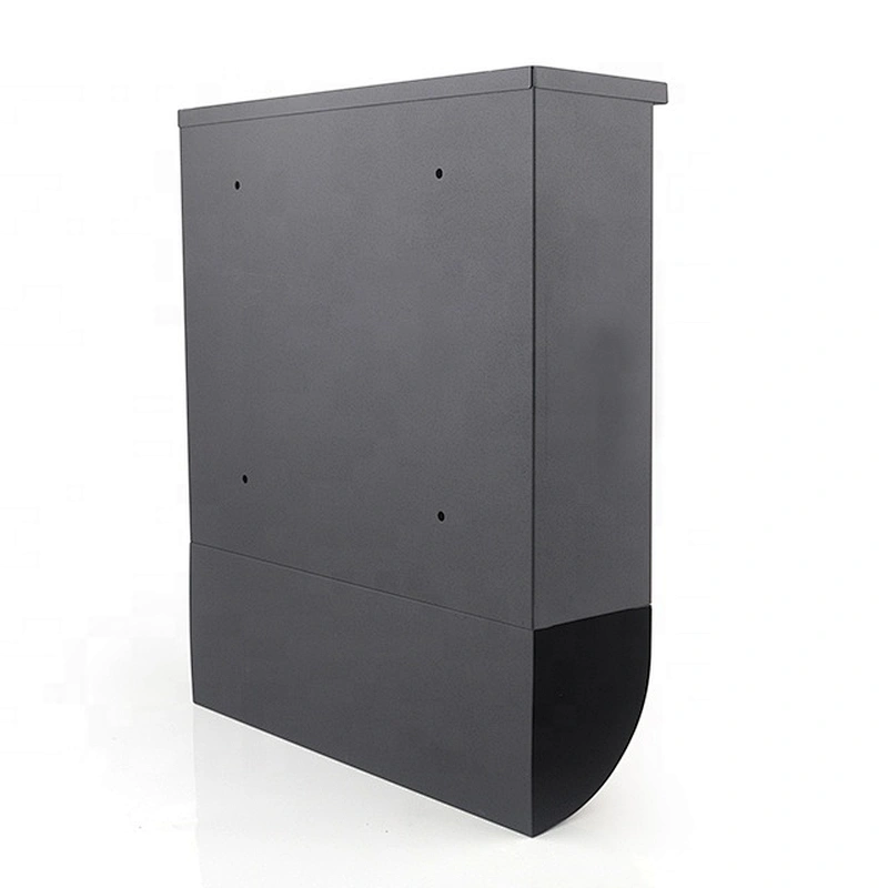 popular  apartment german black  iron with powder coating outdoor smart parcel mailbox