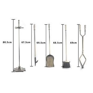 High quality indoor metal fireplace tool set