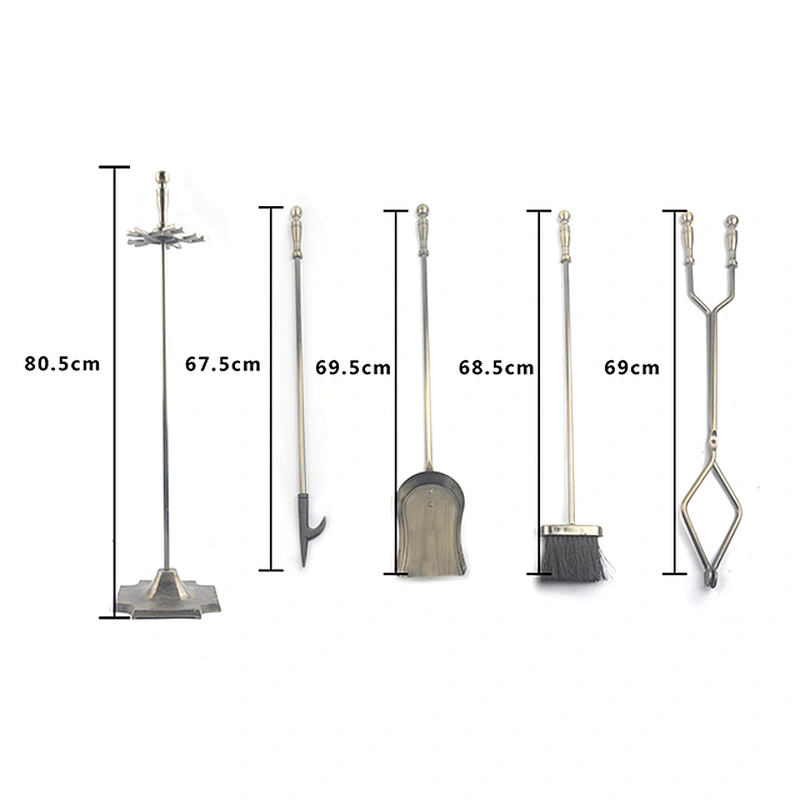 High quality indoor metal fireplace tool set